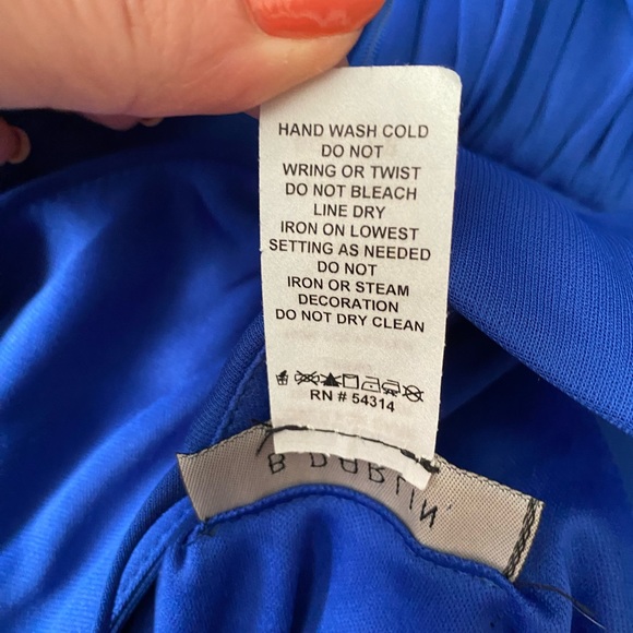 B.Darlin Halter mini Promo Dresses Royal Blue juniors size  7/8 Stone waistline - Picture 10 of 15